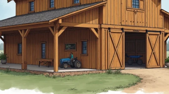 wooden barn design